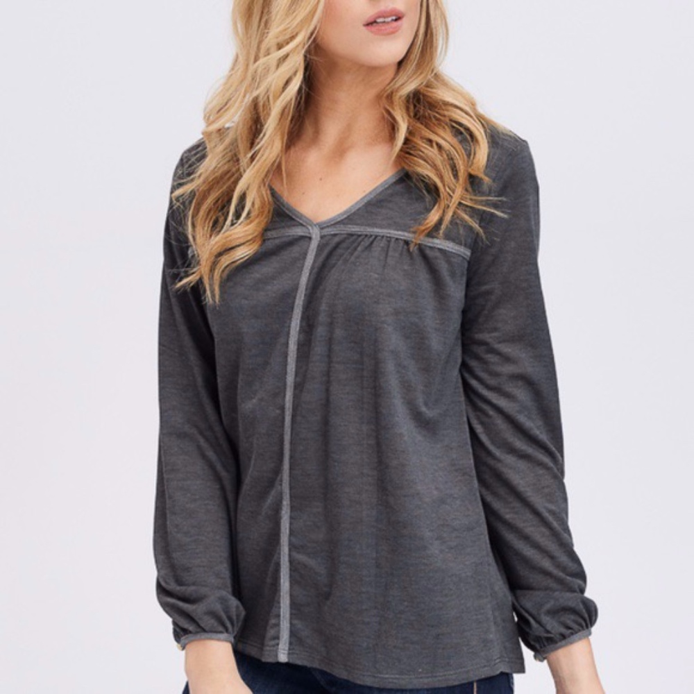 Charcoal Gray Top